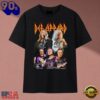 Def Leppard Band Signatures Vintage Rock T Shirt, Trending Music 2D Tee