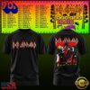 Def Leppard & Goo Goo Dolls Tour 2027 Graphic Black T Shirt, Viral 3D Music Tee
