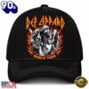 Def Leppard World Tour Band Photo Flame Graphic Classic Baseball Cap, Music Fan Baseball Cap