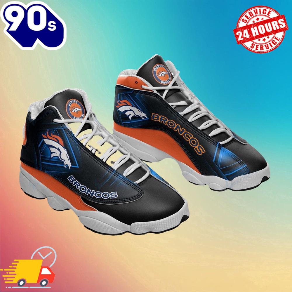 Denver Broncos Air Jordan 13 Sneakers V1 Denver Broncos Air Jordan 13 Sneakers V1
