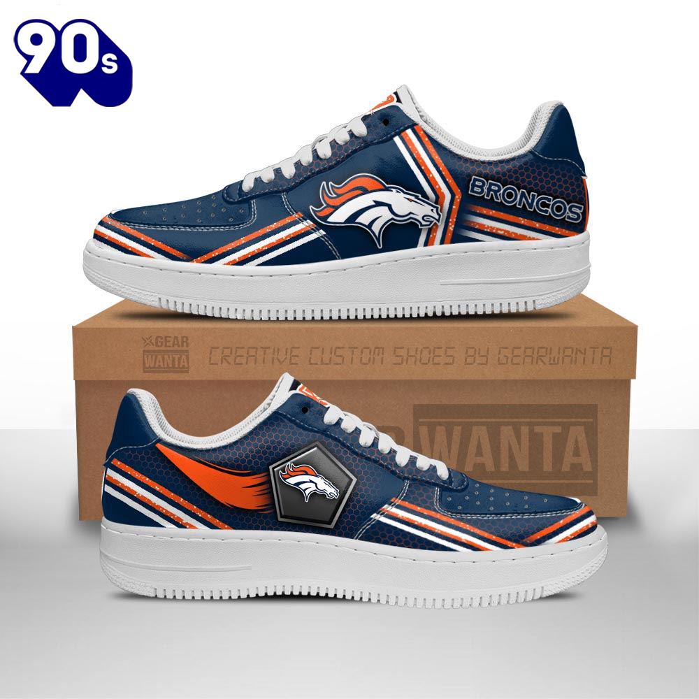 Denver Broncos Air Sneakers Custom Force Shoes For Fans Denver Broncos Air Sneakers Custom Force Shoes For Fans