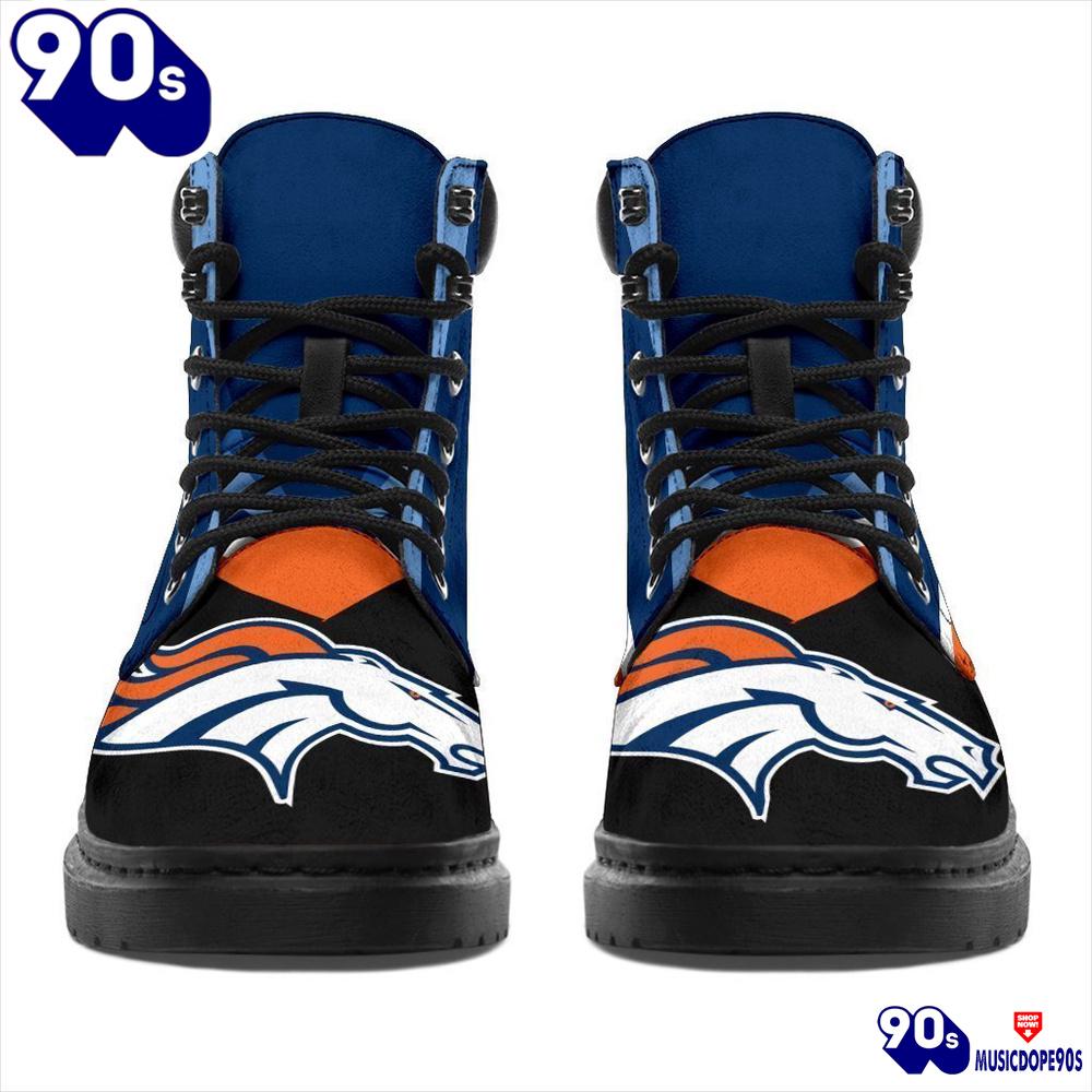 Denver Broncos All Season Boots Casual Shoes Vegan Leather Custom Boot Shoes Denver Broncos All Season Boots Casual Shoes Vegan Leather Custom Boot Shoes