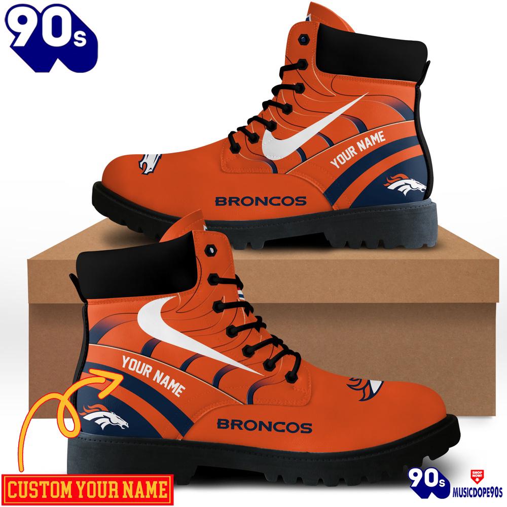 Denver Broncos Custom Boots Shoes Idea Gift For Fan Denver Broncos Custom Boots Shoes Idea Gift For Fan