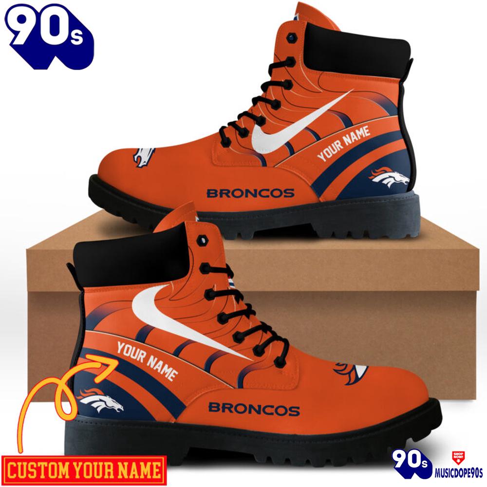 Denver Broncos Custom Boots Shoes Idea Gift For Fan Denver Broncos Custom Boots Shoes Idea Gift For Fan