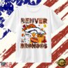 Denver Broncos Football Autumn Fall Leaves Graphic T Shirt, Viral 2D Graphic Tee