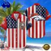 Denver Broncos  USA Flag 250 Years of Freedom Anniversary 1776-2026 Aloha Hawaiian Shirt