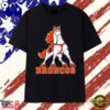 Denver Broncos Mascot Logo NFL Football T Shirt, Viral 2D Graphic Tee