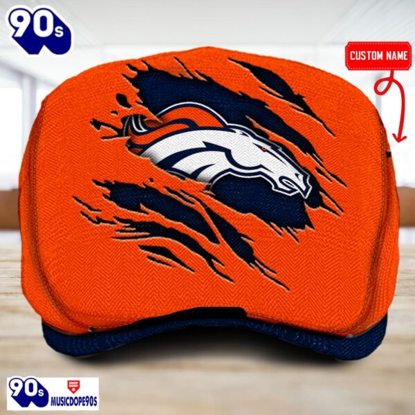 Denver Broncos NFL Basic Design Personalized Jeff Cap