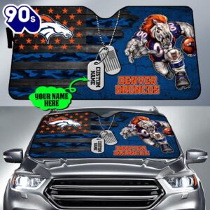 Denver Broncos NFL Car Sun Shade For Fans