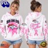Denver Broncos NFL Pink Ribbon Stronger Together Breast Cancer Awareness Hoodie, NFL Trending Shirt