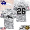 Denver Broncos NFL Salute to Service Custom Name & Number Camo 3D Shirt, NFL Trending Shirt