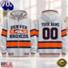 Denver Broncos NFL Varsity Stripe Zip Hoodie, NFL Trending Shirt