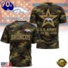 Denver Broncos NFL Veterans US Army Camo New Design 3D Shirt , NFL Trending Shirt