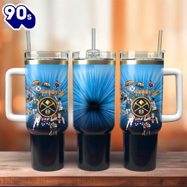 Denver Nuggets Basketball NBA Sport Custom Stanley Quencher 40oz Stainless Steel