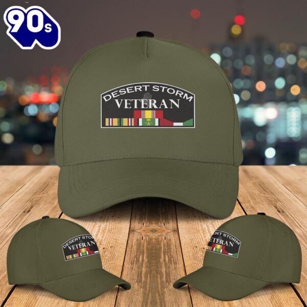 Desert Storm Veteran Baseball Cap  Gift For Veteran Day