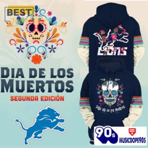 Detroit Lions 2024 Nike Dia De Los Muertos Hoodie, Jogger, Cap