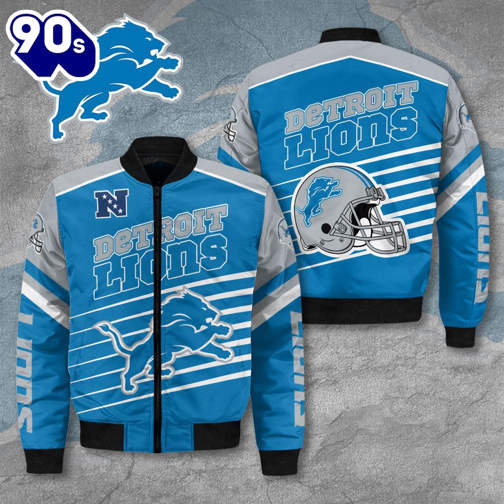 Detroit Lions 3D Bomber Jacket For Fans For Fans Detroit Lions 3D Bomber Jacket For Fans For Fans