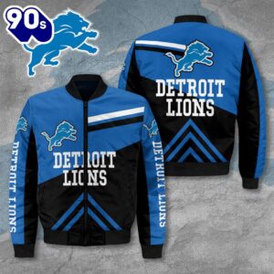 Detroit Lions 3D Bomber Jacket Gift Christmas  For Fans