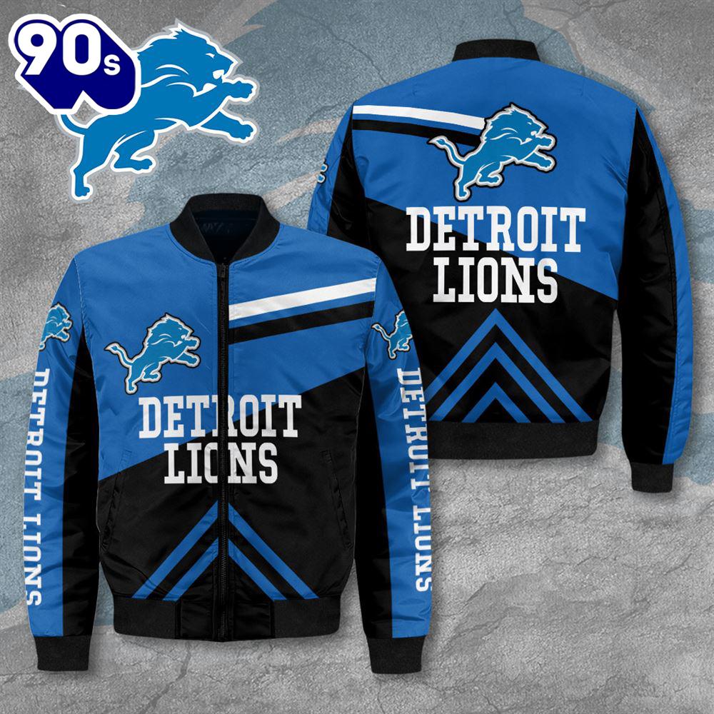Detroit Lions 3D Bomber Jacket Gift Christmas For Fans Detroit Lions 3D Bomber Jacket Gift Christmas For Fans