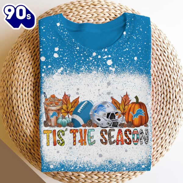 Detroit Lions 3D Shirts, Tis The Season Shirts, Sport Shirts For Fan Gift Sport