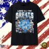 Detroit Lions All Time Greats Players Signature Football T Shirt, Viral 2D Graphic Tee