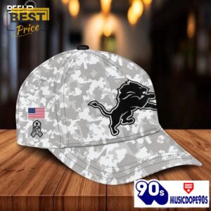 Detroit Lions Camo 2024 Salute to Service Hoodie, Jogger, Cap