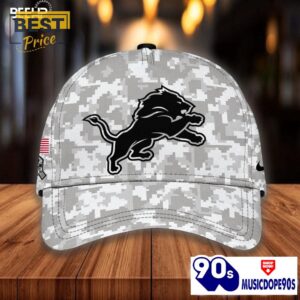 Detroit Lions Camo 2024 Salute to Service Hoodie, Jogger, Cap