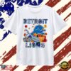 Detroit Lions Football Autumn Fall Pumpkin Graphic T Shirt, Viral 2D Graphic Tee