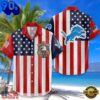 Detroit Lions  USA Flag 250 Years of Freedom Anniversary 1776-2026 Aloha Hawaiian Shirt