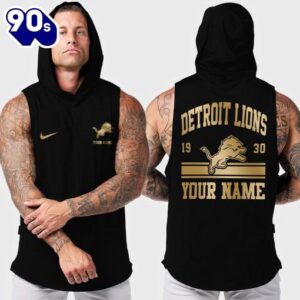 Detroit Lions Men Workout Hooded Tank Top