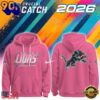 Detroit Lions NFL 2026 Crucial Catch Limited Edition Pink Hoodie Shirt, Sport Trend 3D Shirt