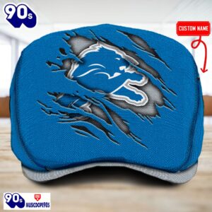 Detroit Lions NFL Basic Design Personalized Jeff Cap