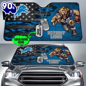 Detroit Lions NFL Car Sun Shade For Fans