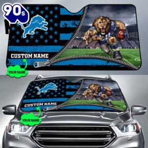 Detroit Lions NFL Car Sun…