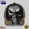 Detroit Lions NFL Halloween Military Skull Camo Classic Cap, Football Classic Cap
