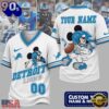 Detroit Lions NFL Mickey Quarterback Football Jersey, NFL Football Jersey