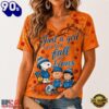 Detroit Lions NFL Snoopy Peanuts Fall Season V Neck T Shirt, NFL Fan V Neck Shirt