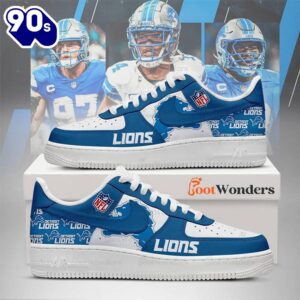 Detroit Lions Premium AF1 Shoes Limited Edition 2025