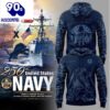 Detroit Lions US Navy 250th Celebration Birthday Hoodie