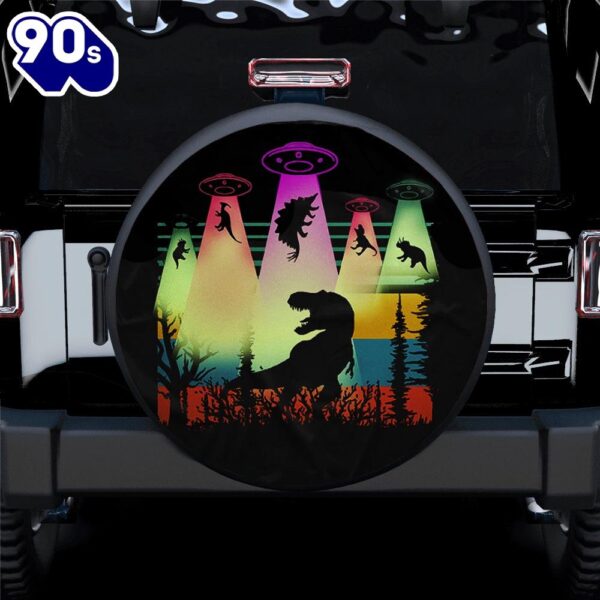 Dinosaur Alien Car Spare Tire Covers Gift For Campers