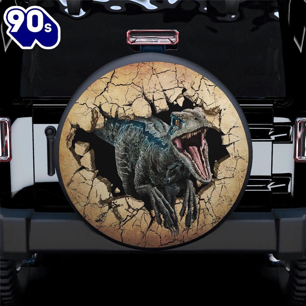 Dinosaur Appears, Raptor Car Spare Tire Cover Gift For Campers Dinosaur Appears, Raptor Car Spare Tire Cover Gift For Campers