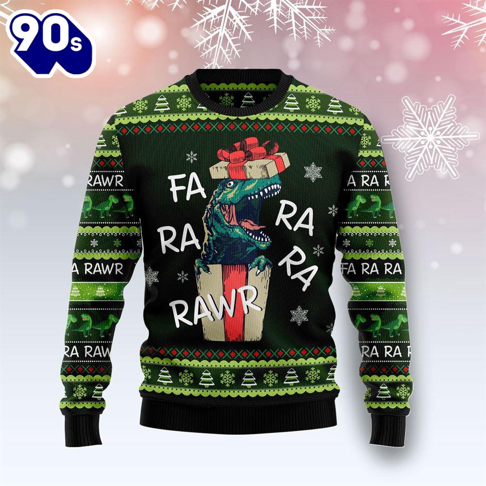 Christmas 2024 Dinosaur Gift Farararawr Ugly Christmas Sweater Christmas 2024 Dinosaur Gift Farararawr Ugly Christmas Sweater