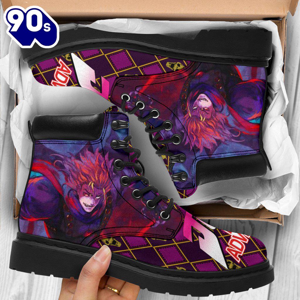Dio Brando Leather Boots Custom JoJo's Bizarre Adventure Shoes Fan Dio Brando Leather Boots Custom JoJo's Bizarre Adventure Shoes Fan
