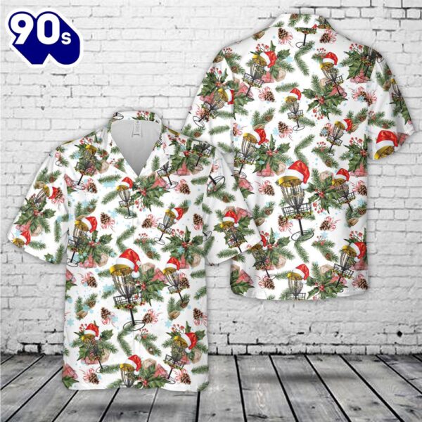 Disc Golf Christmas Hawaiian Shirt