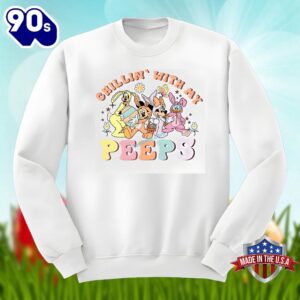 Disney Characters Easter Chillin With My Peeps Shirt Idea 1 Disney Characters Easter Chillin With My Peeps Shirt Idea