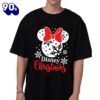 Disney Christmas Shirt, Minnie Snowflake Head Tee Gift Xmas