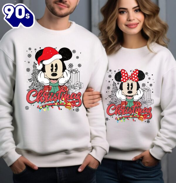 Disney Couples Disneyland Mickey And Minnie Mouse Christmas Sweatshirt