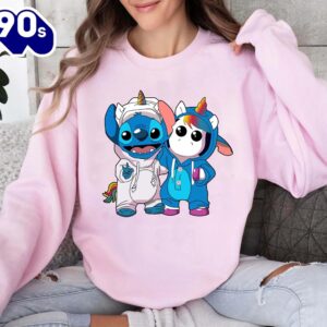 Disney Cute Stitch And Unicorn…