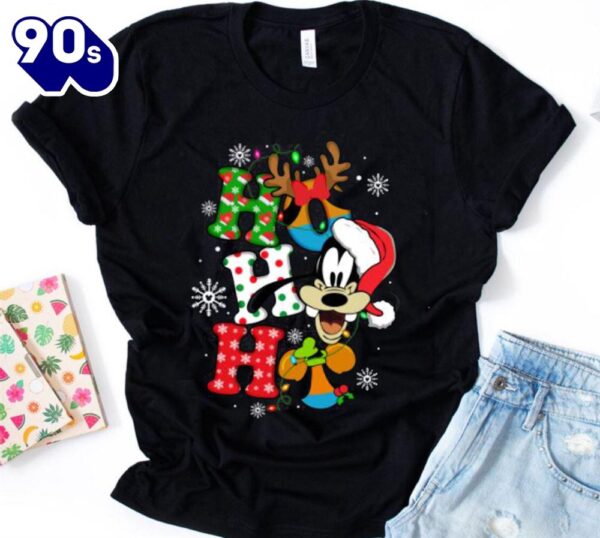 Disney Goofy Ho Ho Ho Christmas Shirt Gift Xmas