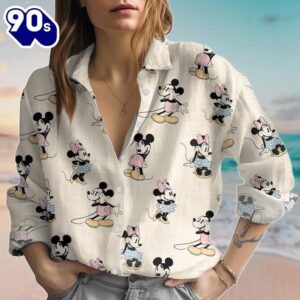Disney Mickey And Minnie Blouse…